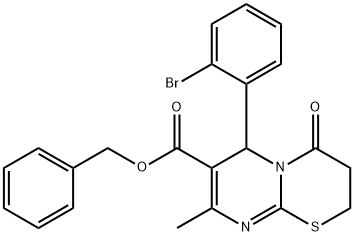 benzyl 6-(2-bromophenyl)-8-methyl-4-oxo-3,4-dihydro-2H,6H-pyrimido[2,1-b][1,3]thiazine-7-carboxylate