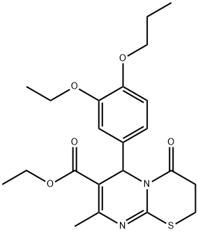 ethyl 6-(3-ethoxy-4-propoxyphenyl)-8-methyl-4-oxo-3,4-dihydro-2H,6H-pyrimido[2,1-b][1,3]thiazine-7-carboxylate