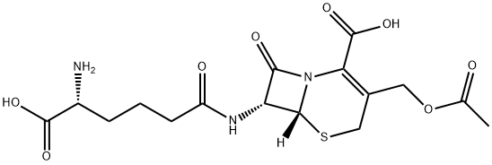 7-(5-amino-5-carboxyvaleramido)cephalosporanic acid Structural