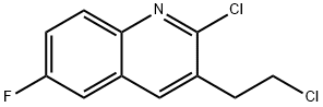 2-Chloro-3-(2-chloroethyl)-6-fluoroquinoline Structural