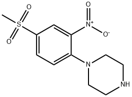 Piperazine, 1-[4-(methylsulfonyl)-2-nitrophenyl]- (9CI)