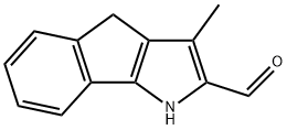 Indeno[1,2-b]pyrrole-2-carboxaldehyde, 1,4-dihydro-3-methyl- (9CI) Structural