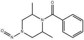 4-Benzoyl-3,5-dimethyl N-nitrosopiperazine Structural