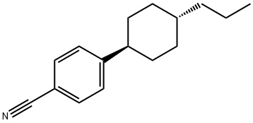 trans-4-(4-Propylcyclohexyl)benzonitrile Structural