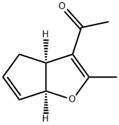 Ethanone, 1-[(3aS,6aS)-3a,6a-dihydro-2-methyl-4H-cyclopenta[b]furan-3-yl]- Structural