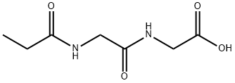 Glycine,  N-(1-oxopropyl)glycyl-  (9CI) Structural