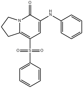 8-BENZENESULFONYL-6-PHENYLAMINO-2,3-DIHYDRO-1H-INDOLIZIN-5-ONE