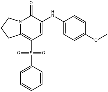 8-BENZENESULFONYL-6-(4-METHOXYPHENYLAMINO)-2,3-DIHYDRO-1H-INDOLIZIN-5-ONE