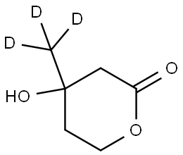 DL-MEVALONIC-METHYL-D3 LACTONE Structural