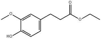 ETHYL 3-(4-HYDROXY-3-METHOXYPHENYL)PROPIONATE Structural