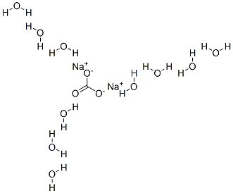 Sodium carbonate decahydrate Structural Picture