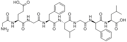 H-GLY-GLU-GLY-PHE-LEU-GLY-D-PHE-LEU-OH Structural