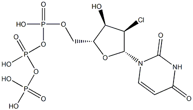 2'-chloro-2'-deoxyuridine 5'-triphosphate Structural