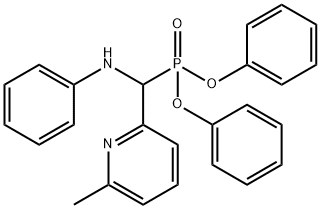 Phosphonic acid, P-[(6-Methyl-2-pyridinyl)(phenylaMino)Methyl]-, diphenyl ester Structural