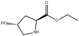 L-Proline, 4-hydroxy-, ethyl ester, (4R)- (9CI) Structural