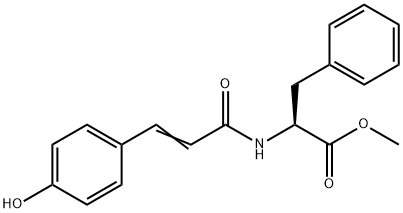 4-HYDROXYCINNAMIC ACID (L-PHENYLALANINE METHYL ESTER) AMIDE Structural