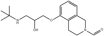 5-[3-(tert-butylamino)-2-hydroxypropoxy]-3,4-dihydro-1H-isoquinoline-2-carbaldehyde Structural