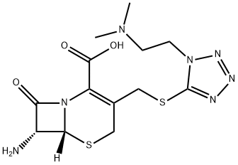 (6R-trans)-7-amino-3-[[[1-[2-(dimethylamino)ethyl]-1H-tetrazol-5-yl]thio]methyl]-8-oxo-5-thia-1-azabicyclo[4.2.0]oct-2-ene-2-carboxylic acid          