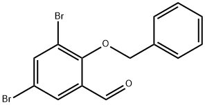 2-(BENZYLOXY)-3,5-DIBROMOBENZALDEHYDE Structural