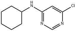 6-Chloro-N-cyclohexylpyrimidin-4-amine Structural