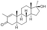 2,17A-DIMETHYL-17BETA-HYDROXY-5A-ANDROST-1-ENE-3-ONE Structural