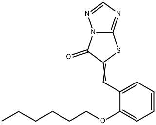 5-[2-(hexyloxy)benzylidene][1,3]thiazolo[3,2-b][1,2,4]triazol-6(5H)-one