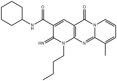 1-butyl-N-cyclohexyl-2-imino-10-methyl-5-oxo-1,5-dihydro-2H-dipyrido[1,2-a:2,3-d]pyrimidine-3-carboxamide