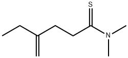 Hexanethioamide,  N,N-dimethyl-4-methylene- Structural
