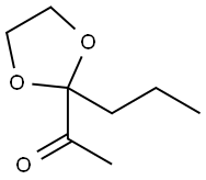 Ethanone, 1-(2-propyl-1,3-dioxolan-2-yl)- (9CI) Structural
