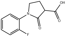 1-(2-FLUOROPHENYL)-2-OXOPYRROLIDINE-3-CARBOXYLIC ACID Structural