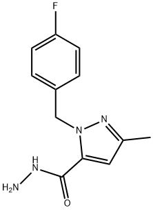 1-(4-FLUOROBENZYL)-3-METHYL-1H-PYRAZOLE-5-CARBOHYDRAZIDE Structural