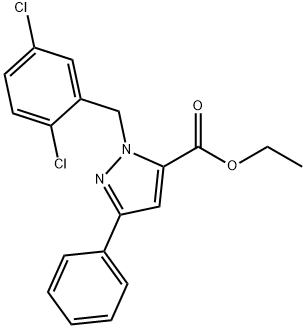 ETHYL 1-(2,5-DICHLOROBENZYL)-3-PHENYL-1H-PYRAZOLE-5-CARBOXYLATE