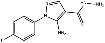 5-AMINO-1-(4-FLUOROPHENYL)-1H-PYRAZOLE-4-CARBOHYDRAZIDE Structural