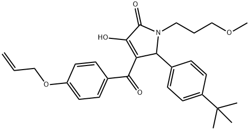 4-[4-(allyloxy)benzoyl]-5-(4-tert-butylphenyl)-3-hydroxy-1-(3-methoxypropyl)-1,5-dihydro-2H-pyrrol-2-one