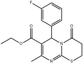 ethyl 6-(3-fluorophenyl)-8-methyl-4-oxo-3,4-dihydro-2H,6H-pyrimido[2,1-b][1,3]thiazine-7-carboxylate