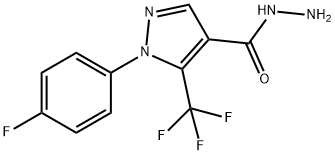 1-(4-Fluoro-phenyl)-5-trifluoromethyl-pyrazole-4-carboxylicacidhydrazide Structural