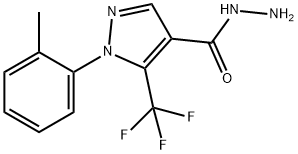 5-(TRIFLUOROMETHYL)-1-O-TOLYL-1H-PYRAZOLE-4-CARBOHYDRAZIDE Structural