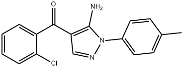 (5-AMINO-1-P-TOLYL-1H-PYRAZOL-4-YL)(2-CHLOROPHENYL)METHANONE Structural