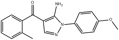 (5-AMINO-1-(4-METHOXYPHENYL)-1H-PYRAZOL-4-YL)(O-TOLYL)METHANONE