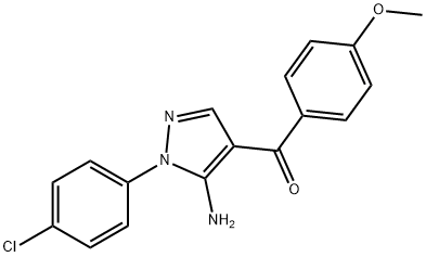 (5-AMINO-1-(4-CHLOROPHENYL)-1H-PYRAZOL-4-YL)(4-METHOXYPHENYL)METHANONE