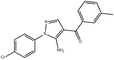 (5-AMINO-1-(4-CHLOROPHENYL)-1H-PYRAZOL-4-YL)(M-TOLYL)METHANONE