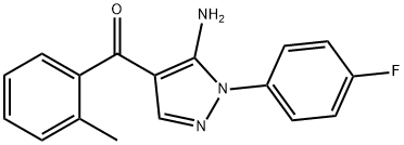 (5-AMINO-1-(4-FLUOROPHENYL)-1H-PYRAZOL-4-YL)(O-TOLYL)METHANONE