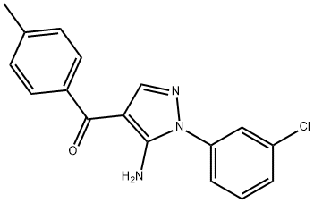 (5-AMINO-1-(3-CHLOROPHENYL)-1H-PYRAZOL-4-YL)(P-TOLYL)METHANONE