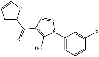 (5-AMINO-1-(3-CHLOROPHENYL)-1H-PYRAZOL-4-YL)(FURAN-2-YL)METHANONE