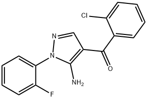 (5-AMINO-1-(2-FLUOROPHENYL)-1H-PYRAZOL-4-YL)(2-CHLOROPHENYL)METHANONE