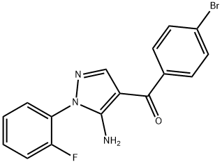 (5-AMINO-1-(2-FLUOROPHENYL)-1H-PYRAZOL-4-YL)(4-BROMOPHENYL)METHANONE