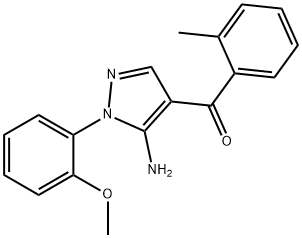 (5-AMINO-1-(2-METHOXYPHENYL)-1H-PYRAZOL-4-YL)(O-TOLYL)METHANONE