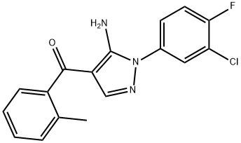 (5-AMINO-1-(3-CHLORO-4-FLUOROPHENYL)-1H-PYRAZOL-4-YL)(O-TOLYL)METHANONE