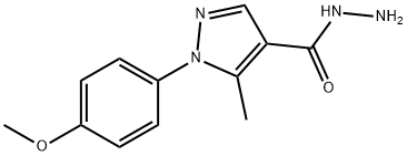 1-(4-METHOXY-PHENYL)-5-METHYL-1H-PYRAZOLE-4-CARBOXYLIC ACID HYDRAZIDE Structural