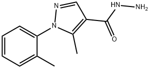 5-METHYL-1-O-TOLYL-1H-PYRAZOLE-4-CARBOHYDRAZIDE Structural